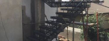 COOLSTAIR mono rail cage formwork for immediate pouring of stunning Mono rail concrete staircases and size shape