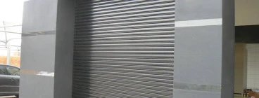 automated powder coated option - solid slats