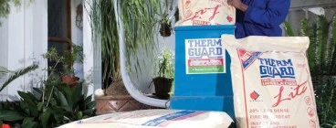 The product is emptied into blowers