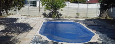 Pool paving at House Hendricks