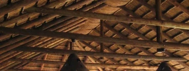 Inside of a Harvey tiles roof done by Bundu Dakke