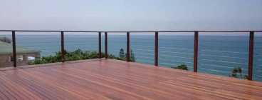 Balau Deck with Stainless Steel and Balau Balustrade