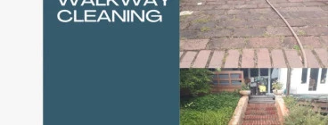 Walkway pressure cleaning