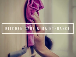 Cleaning Kitchen cupboards