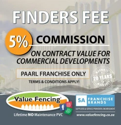 Finders Fee for Development Contracts Paarl Central Fencing Installation