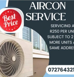 AirCon Service R250 per unit Phoenix Central Air Conditioning Installation