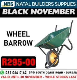 Natal Builders Supplies November promotion 2025 Clairwood Building Supplies &amp; Materials