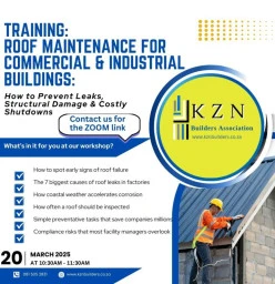 Commercial &amp; Industrial Roof Maintenance Masterclass (Zoom) Mount Edgecombe Renovations