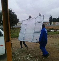 Aluminium natural silver I installed  in Alberton