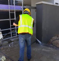 Office building exterior cleaning