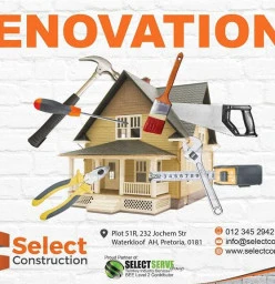 Renovations and maintenance services which include tiling, ceilings, painting, general repair works, plumbing and electricians etc
