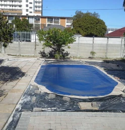 Pool paving at House Hendricks