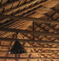 Inside of a Harvey tiles roof done by Bundu Dakke