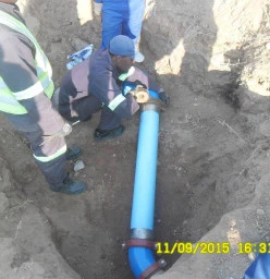our guys fixing municipality pipes