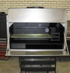 Mild steel Braai with S/Steel face & doors