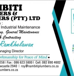 Nambiti Plumbers & Builders [Pty] Ltd. Ladysmith Central 1