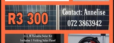 R3 300.00 110W Foldable Solar Panel Vanderbijlpark Solar Energy &amp; Battery Back-up