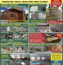 40% discount on our Horizontal Rutic Fencing panels Stikland Decking Materials and Supplies