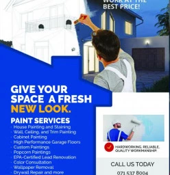 R1000 OFF or 15% DISCOUNT FOR ALL NEW PAINT JOBS Moreleta Park Renovations