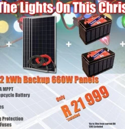 Keep the lights on this Christmas!!! Vanderbijlpark Solar Energy &amp; Battery Back-up
