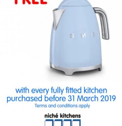 Smeg Kettle FREE with every kitchen purchased! Honeydew Kitchen Contractors &amp; Builders