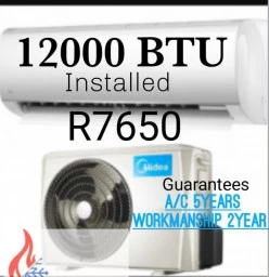 12 000btu aircon installed Cape Town Central Air Conditioning Contractors &amp; Services