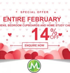 14% off your new kitchens for the entire February Groenkloof Kitchen Companies