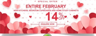 14% off your new kitchens for the entire February Groenkloof Kitchen Companies