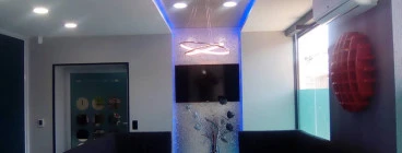 Vodacom client  waiting  area ceiling