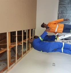 Installation of ceiling