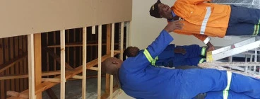 Installation of ceiling