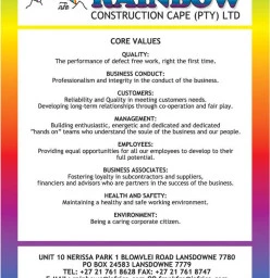 Rainbow Construction Cape Pty Ltd Mitchells Plain CBD 1