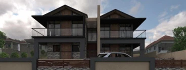 Modern House in Ballito, Durban. The plans for this house have been approved and it is currently in construction up to the 1st floor slab.