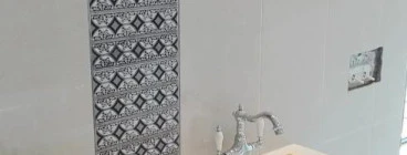Bathroom Renovation. Installed Push-Plate, Wall hung Toilet System, Bath, Walk-In Shower and He/She basin