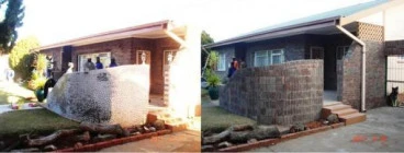 Home exterior makeover before and after