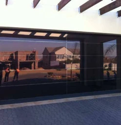 frameless garage door