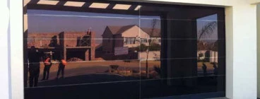 frameless garage door