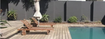 Custom Floating Garapa Wooden Deck - Wilderness