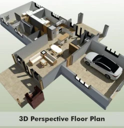 3D Perspective Floor Plan