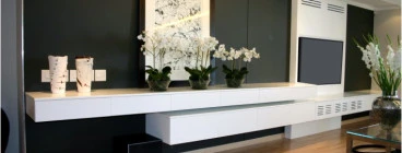Floating Server with TV panel