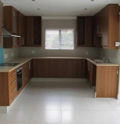 Wrap doors Bevel profile in Amati walnut with Caesarstone Quartz worktop