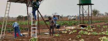 Solar borehole installation ventersdorp