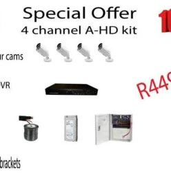 4 ch Ahd CCTV Kit
