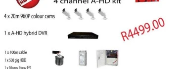 4 ch Ahd CCTV Kit