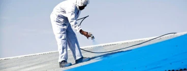 roof spray painting