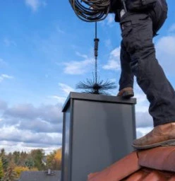 Chimney sweep from top to bottom