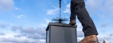 Chimney sweep from top to bottom
