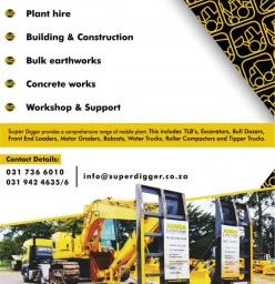 Super Digger Plant Hire & Civils Outer West Durban 1