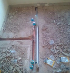 Salon basin pipes