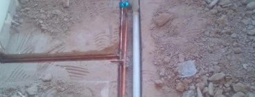 Salon basin pipes